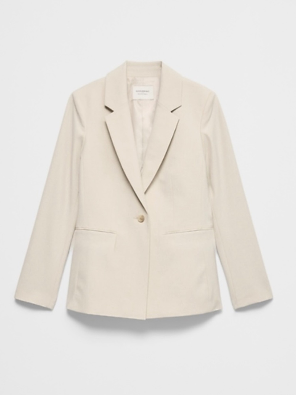 Banana Republic BR Standard Luxe Sculpt Blazer | Sea Salt Beige | Size 0